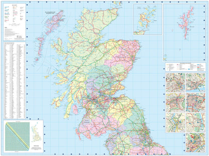 2026 Collins Road Map of Scotland: Folded Road Map (Collins Road Atlas