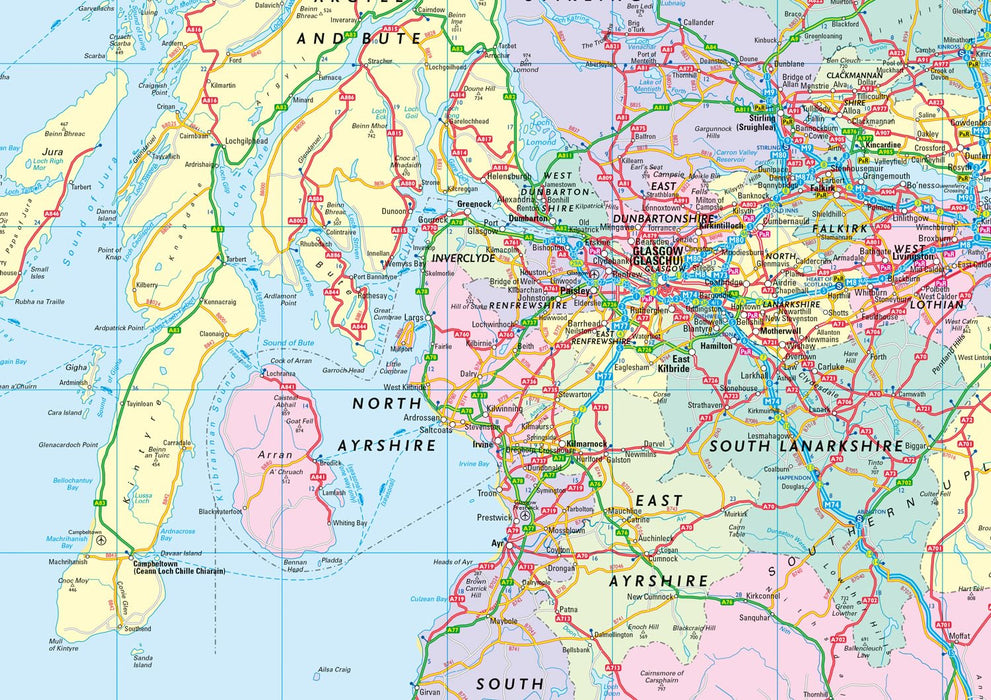 2026 Collins Road Map of Scotland: Folded Road Map (Collins Road Atlas
