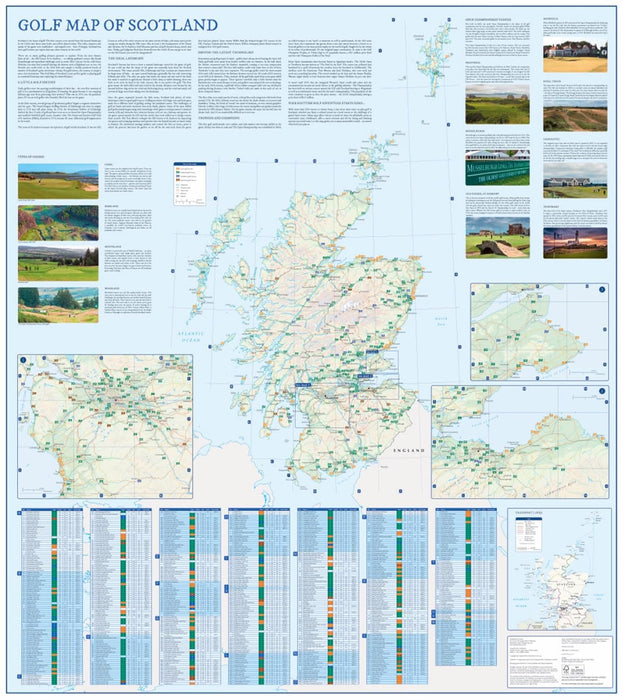 Collins Golf Map of Scotland