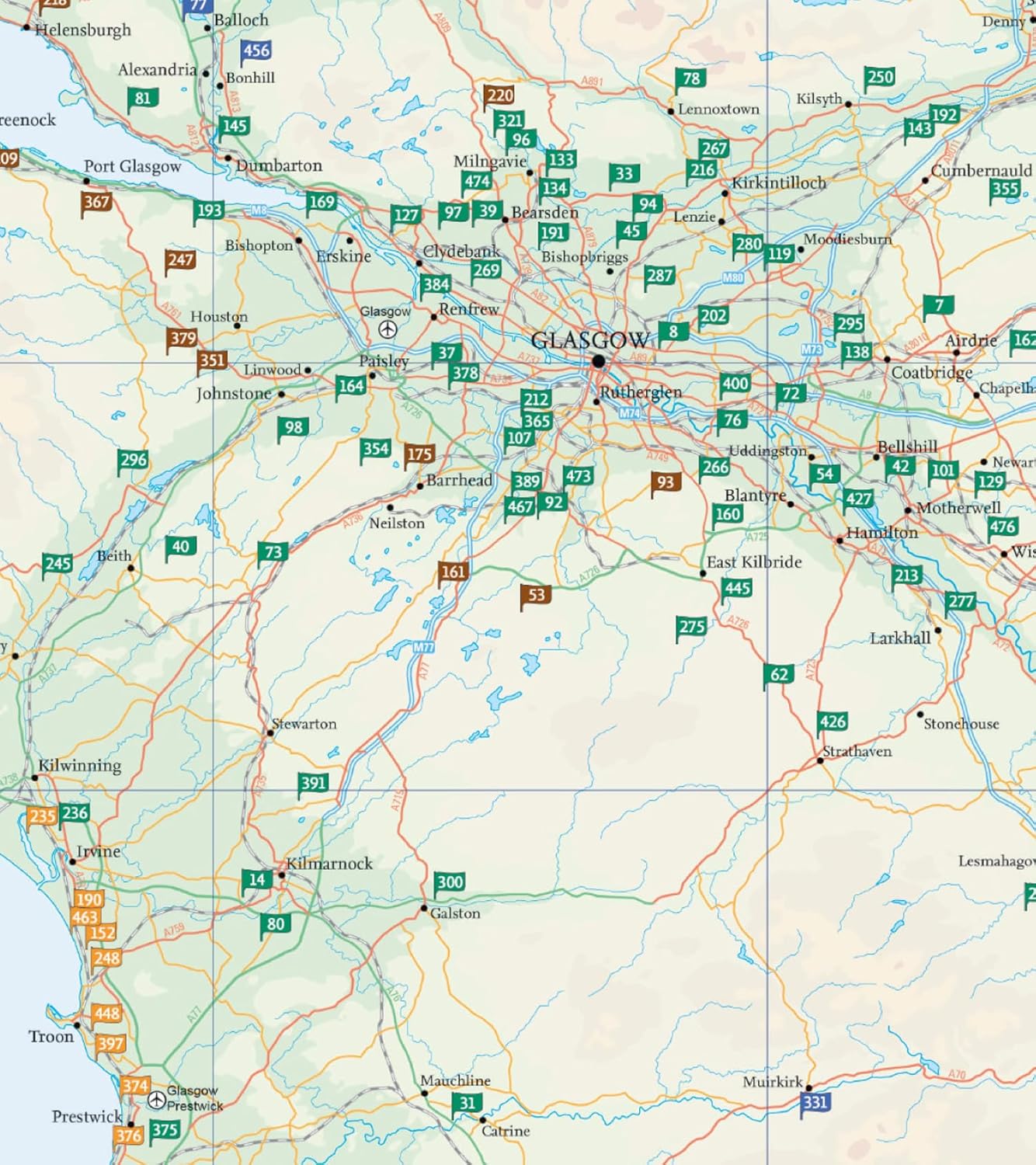 Collins Golf Map of Scotland