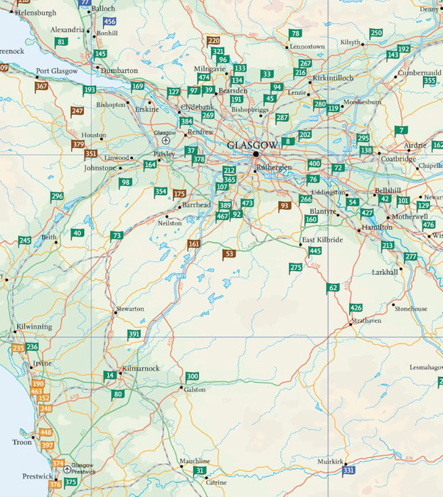 Collins Golf Map of Scotland