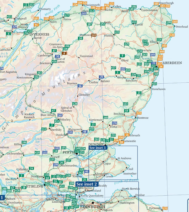 Collins Golf Map of Scotland