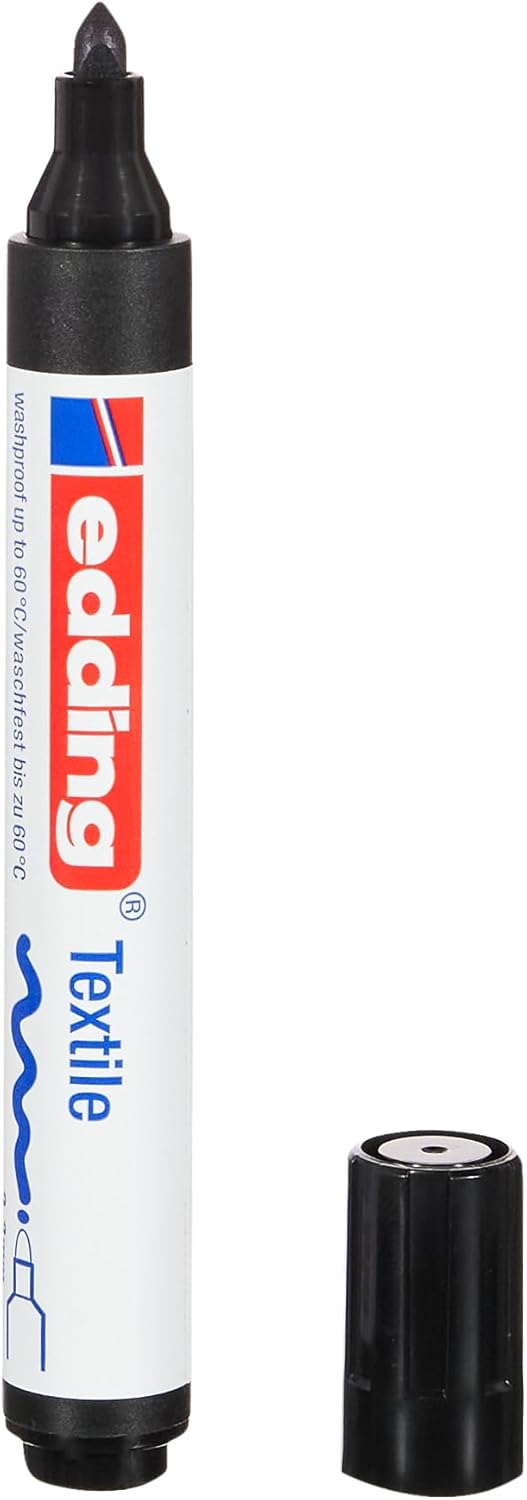 Edding 4500 Textielstift zwart 2-3