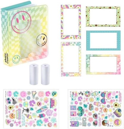 Photo Creator Instant Print Photo Album, stores 65 instant print photos, kids camera album, Reddish-brown