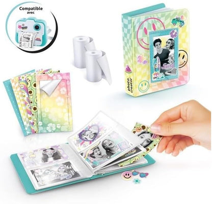 Photo Creator Instant Print Photo Album, stores 65 instant print photos, kids camera album, Reddish-brown
