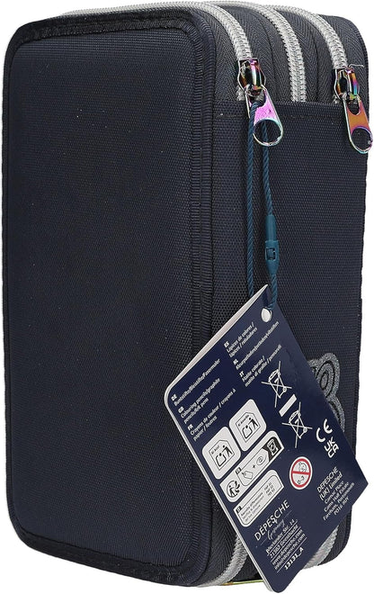 Dino World - Triple Pencil Case With Led - Galaxy