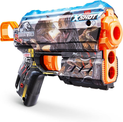 Zuru X-Shot Toy Blaster Flux Jurassic with 8 Darts