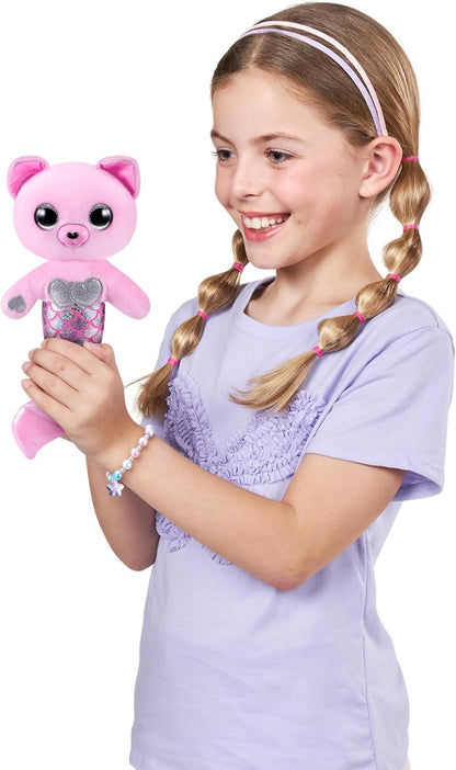 Pets Alive Furmaids by ZURU Mermaid Plush Interactive Lights Sounds Girls Toy (Pink Kitten