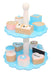 Magni - Wooden Cake Stand, Blue W/12 Cakes (1571B)