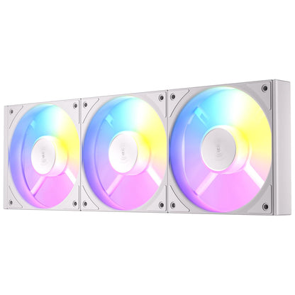 Antec Connect 120 ARGB C120 ARGB White_3PK - Set da 3 pezzi, colore: Bianco/Rotazione in avanti