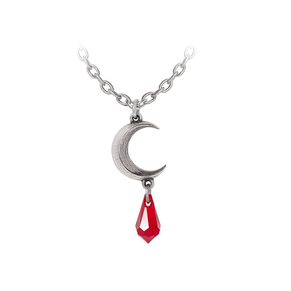 Alchemy Tears of the Moon - Red Pendant Gothic