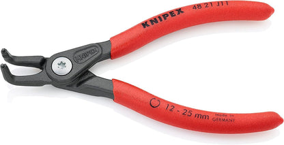 Knipex Precision Circlip Pliers for internal circlips in bore holes grey atramentized, with non-slip plastic coating 130 mm 48 21 J11