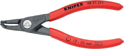 Knipex Precision Circlip Pliers for internal circlips in bore holes grey atramentized, with non-slip plastic coating 130 mm 48 21 J11