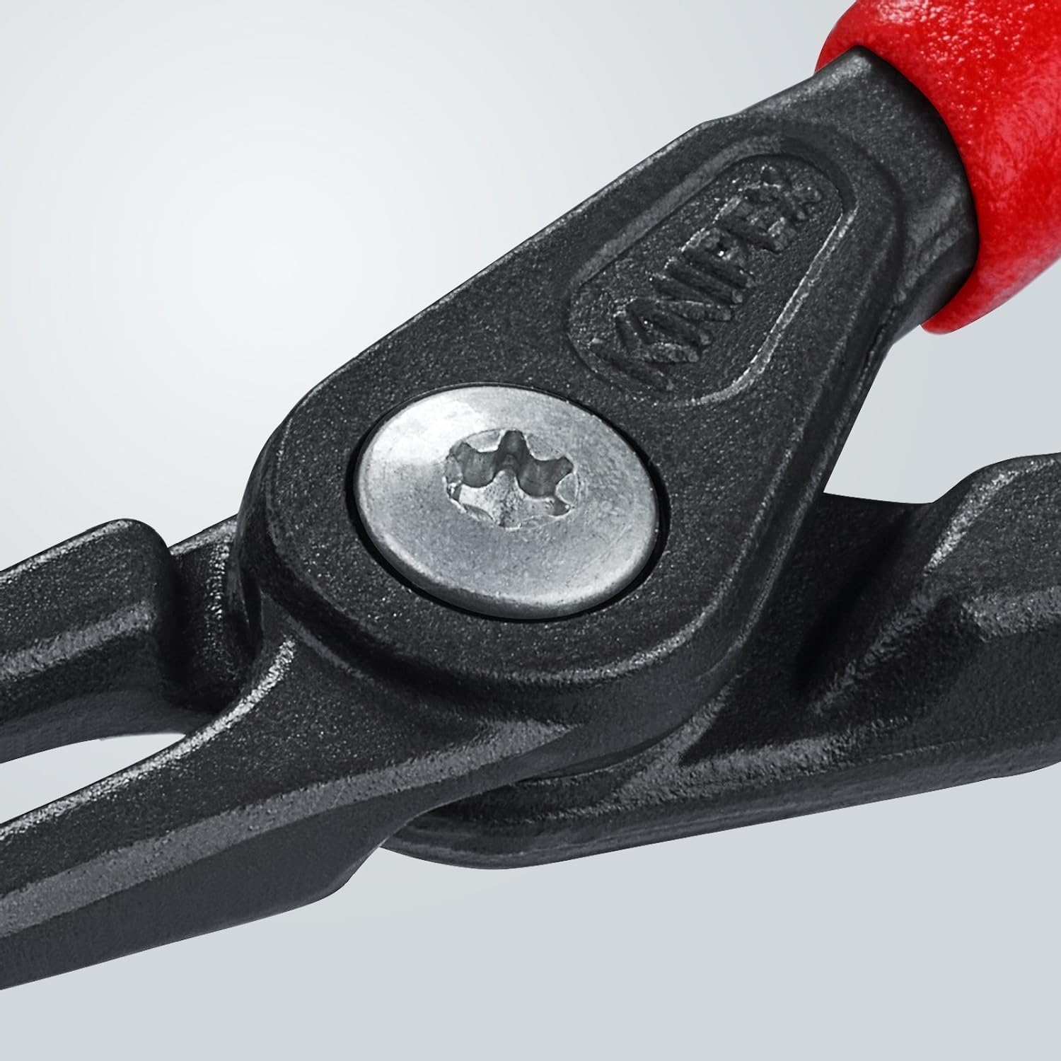 Knipex Precision Circlip Pliers for internal circlips in bore holes grey atramentized, with non-slip plastic coating 165 mm 48 21 J21