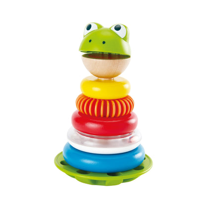 Hape E0457 Mr Frog Stacking Rings - Toddler Activity Toy