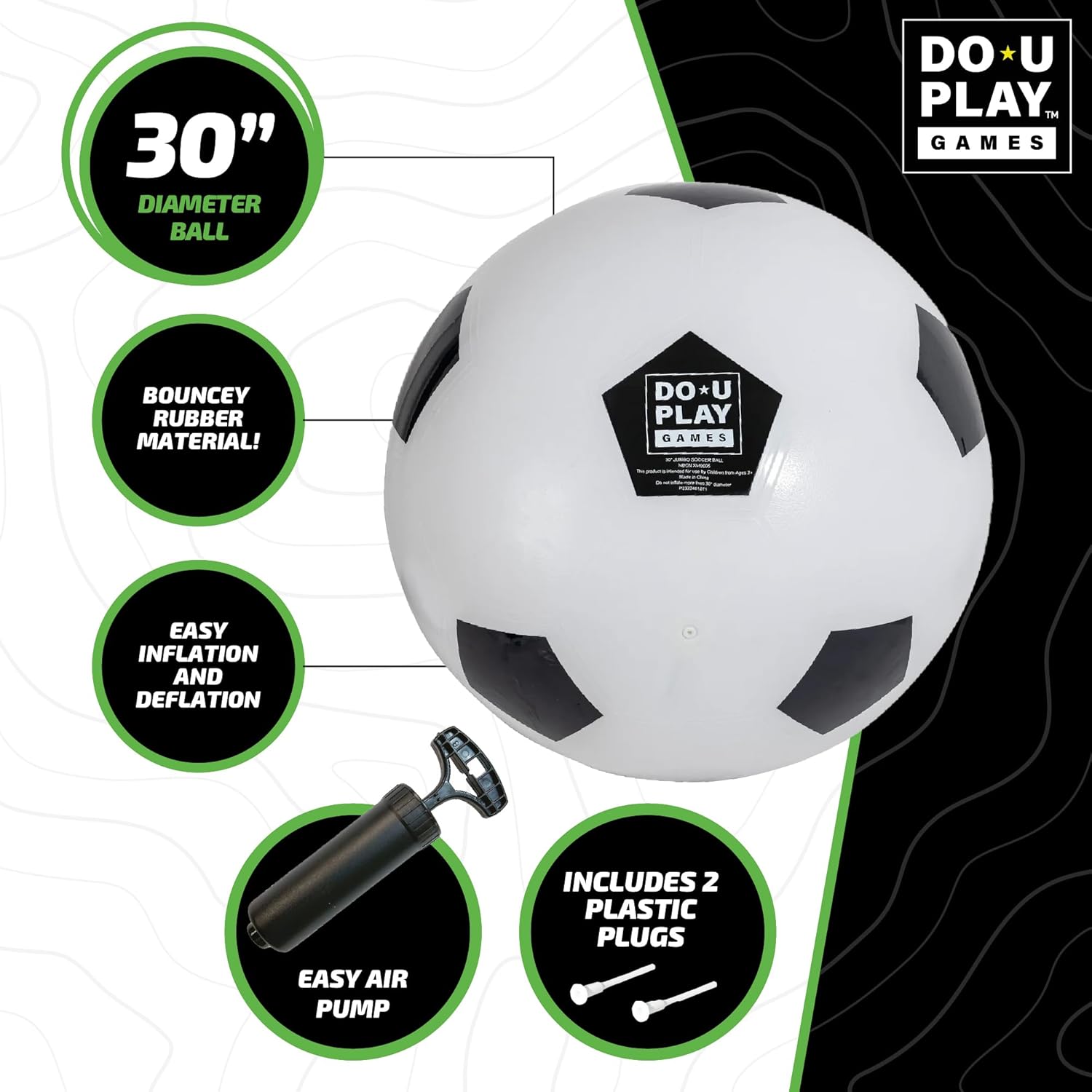 Hape DO-U-PLAY Jumbo Football, 76cm, outdoor fun football training