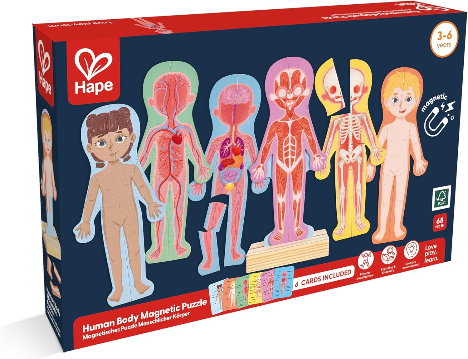 Magnetic Human Body Puzzle
