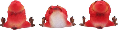Nemesis Now Three Wise Birds 10.5cm, Resin, Cast in the Finest Resin, Expertly Hand-Painted, Red