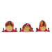 Nemesis Now Three Wise Birds 10.5cm, Resin, Cast in the Finest Resin, Expertly Hand-Painted, Red