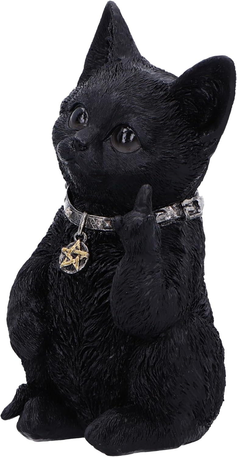 Nemesis Now Cat Figurine, Resin, Black, 16.5cm