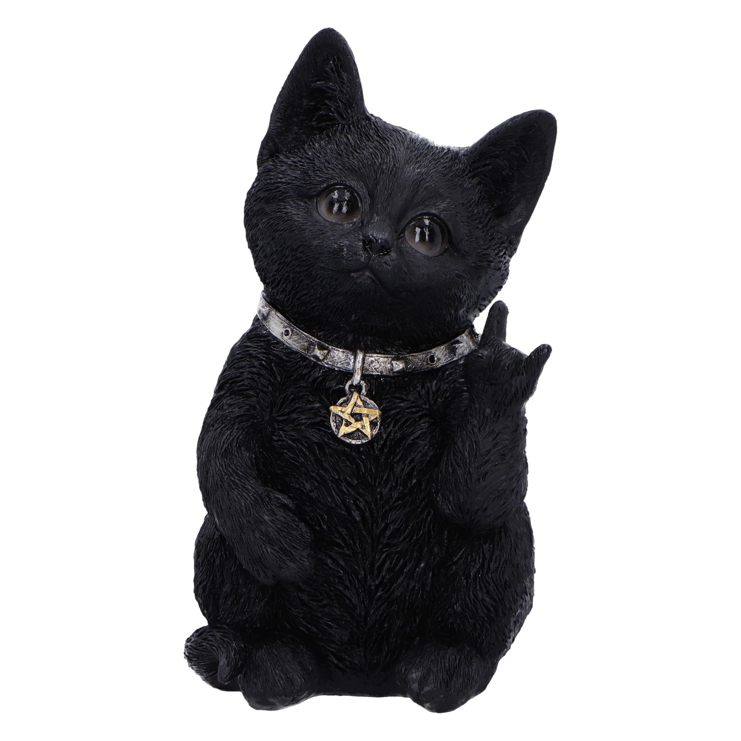 Nemesis Now Cat Figurine, Resin, Black, 16.5cm