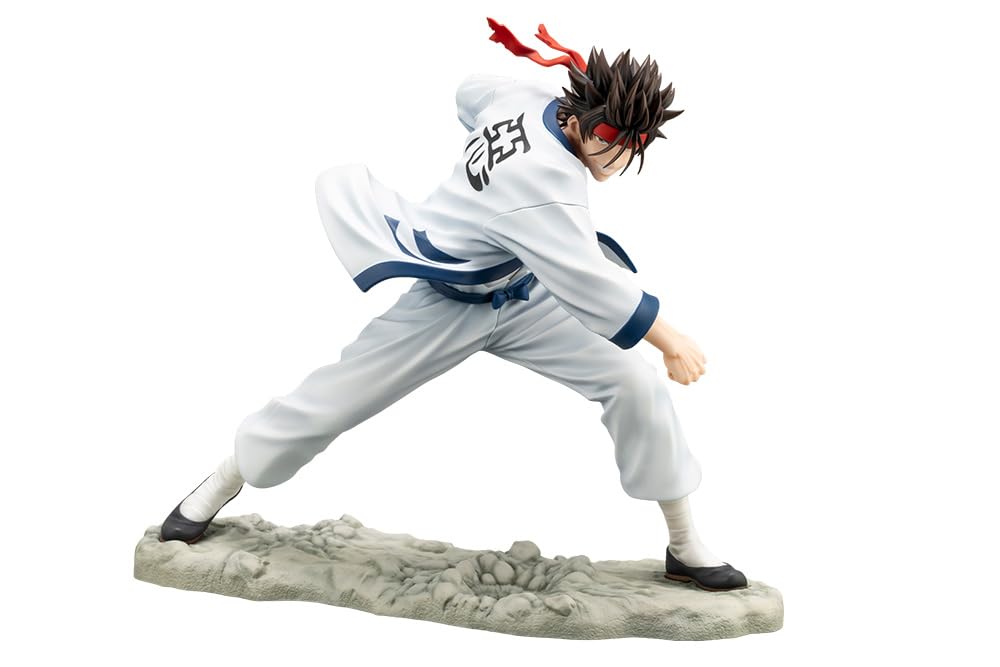Kotobukiya TV Anime Rurouni Kenshin - Meiji Swordsman Romantic Tan, ARTFX J Sagaku Sanosuke, 1/8 Scale, PVC Pre-painted Complete Figure