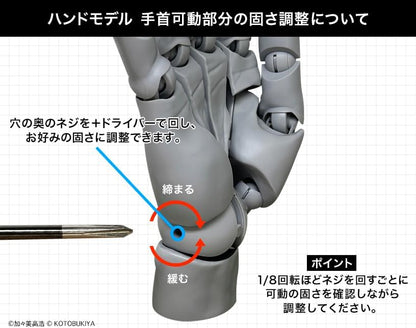 Kotobukiya ARTIST SUPPORT ITEM Hand Model L PALE ORANGE 1/1 Scale Action Figure