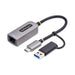 StarTech.com Adaptador USB-C a Ethernet - Adaptador de Red USB Tipo C - Adaptador Ethernet - 10/100/1Gb - con Adaptador USB-A