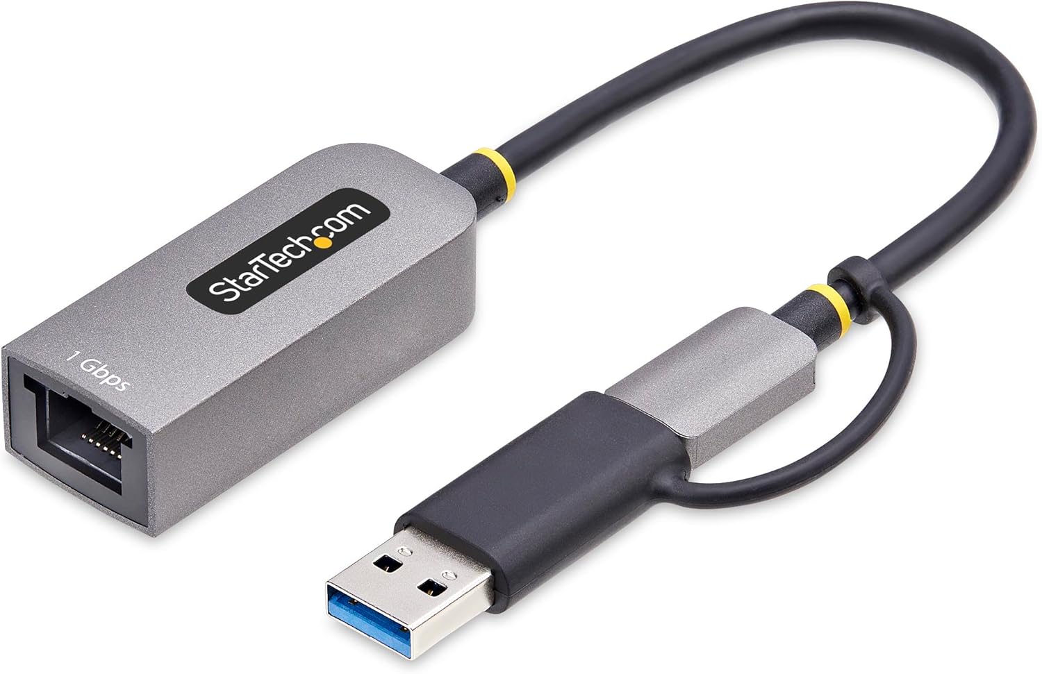 StarTech.com Adaptador USB-C a Ethernet - Adaptador de Red USB Tipo C - Adaptador Ethernet - 10/100/1Gb - con Adaptador USB-A