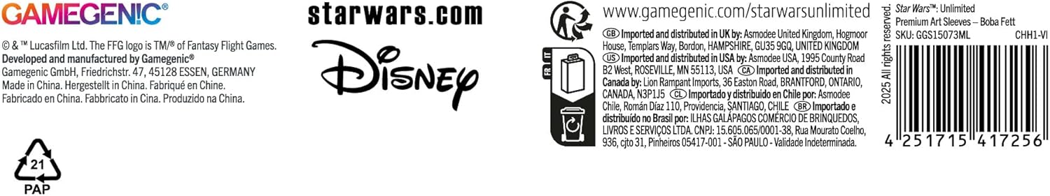 Star Wars: Unlimited Card Game - Boba Fett ART SLEEVES