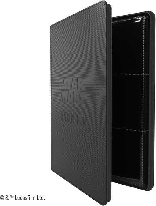 Gamegenic | Star Wars: Unlimited Card Game - Zip-Up Album 18-Pocket - Black | Trading Card Accessory | Ages 12+