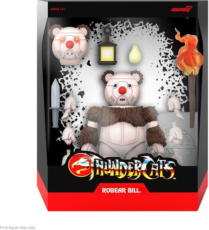 Super7 ULTIMATES! Thundercats Ro-Bear Bill - 7" Thundercats Action Figure with Accessories Classic Cartoon Collectibles and Retro Toys