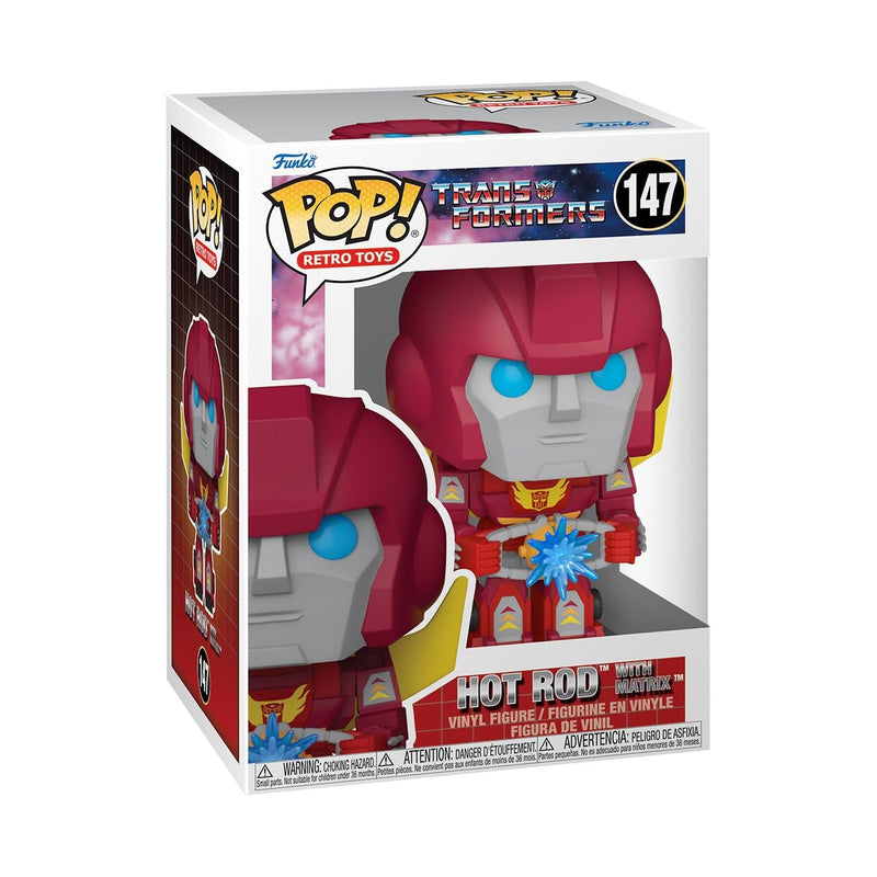 Funko POP! Vinyl: Transformers - Hot Rod With Matrix - Transformers Classic - Collectable Vinyl Figure - Gift Idea - Official Merchandise - Toys for Kids & Adults - TV Fans