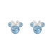 Disney Minnie Mouse Blue March Birthstone sterling silver Crystal Earrings E905162RMARL