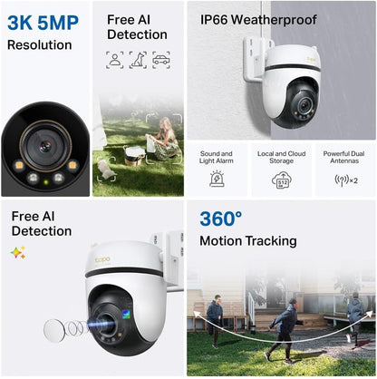Tp-Link Outd Pan/Tilt Security Wifi Cam