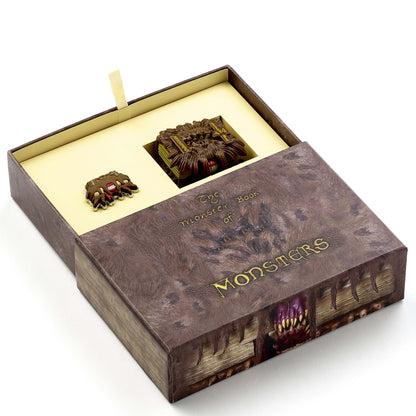 Harry Potter Monster Book Gift Box With Monster Book Keyring And Pin Badge