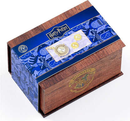 Harry Potter Hermine Potions Geschenkbox mit Zeitumkehrer-Halskette und Ohrsteckern, Einheitsgröße, Zink, Kein Edelstein