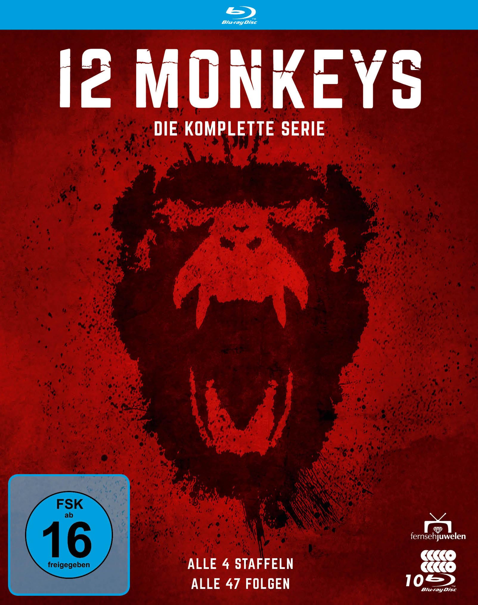 12 Monkeys - Die komplette Serie (Alle 4 Staffeln) (Fernsehjuwelen) (10 Blu-rays