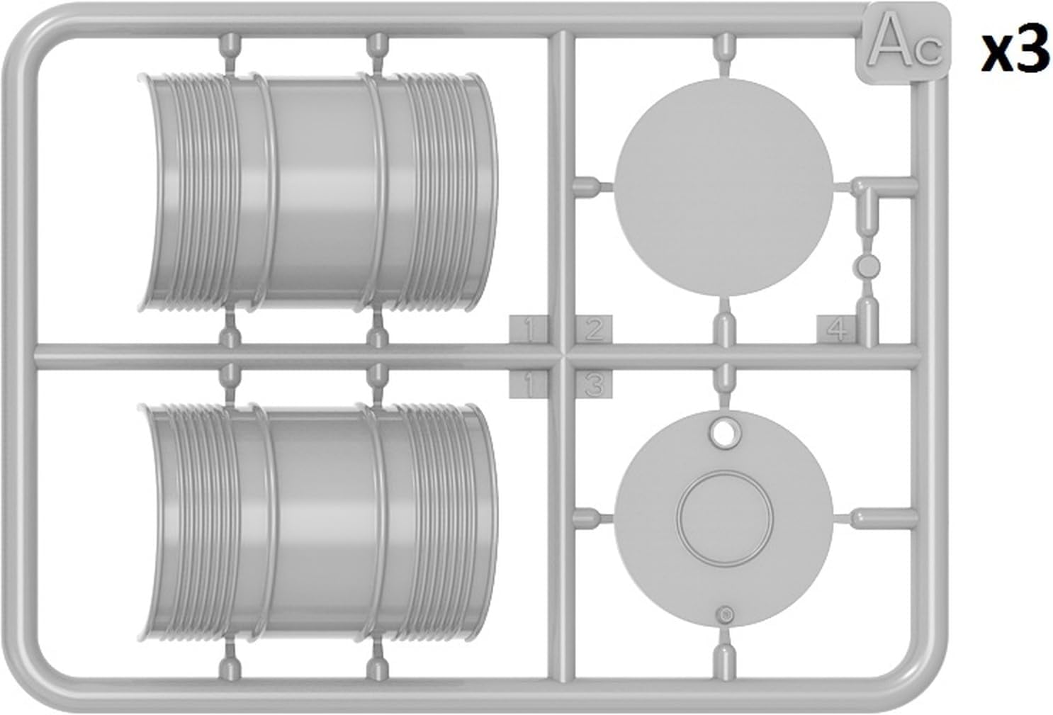 Miniart 1:24 - Fuel & Oil Drums, 1930-50's Set 2