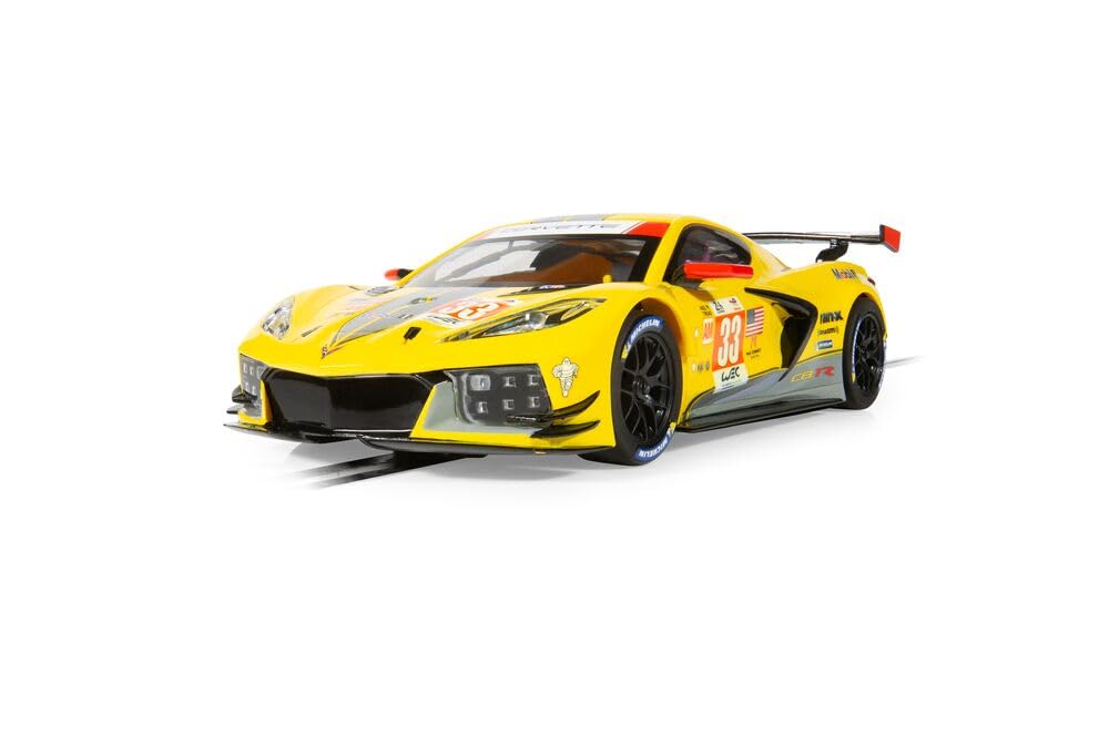 Scalextric Cars - C4558 Chevrolet Corvette C8R - LeMans GTE AM Winner 2023 - Toy Slot Car for use with Race Tracks - Small Kids Gift Ideas for Boy/Girl Ages 3 Accessories