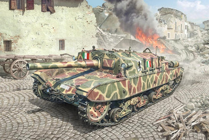 Italeri 6751 1:35 Semovente M43 da 105/25 Basotto - originalgetreue Nachbildung, Modellbau, Plastik Bausatz, Basteln, Hobby, Kleben, Modellbausatz, Zusammenbauen, unlackiert