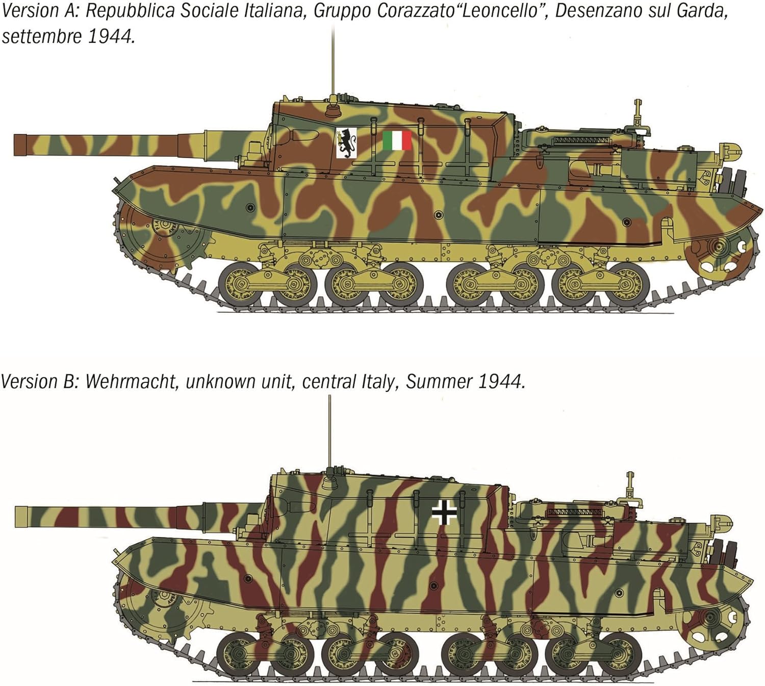 Italeri 6751 1:35 Semovente M43 da 105/25 Basotto - originalgetreue Nachbildung, Modellbau, Plastik Bausatz, Basteln, Hobby, Kleben, Modellbausatz, Zusammenbauen, unlackiert
