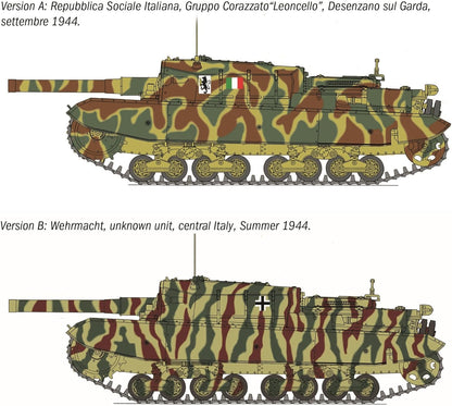 Italeri 6751 1:35 Semovente M43 da 105/25 Basotto - originalgetreue Nachbildung, Modellbau, Plastik Bausatz, Basteln, Hobby, Kleben, Modellbausatz, Zusammenbauen, unlackiert