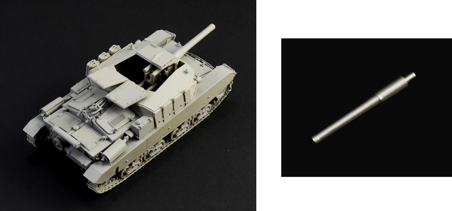 Italeri 6751 1:35 Semovente M43 da 105/25 Basotto - originalgetreue Nachbildung, Modellbau, Plastik Bausatz, Basteln, Hobby, Kleben, Modellbausatz, Zusammenbauen, unlackiert