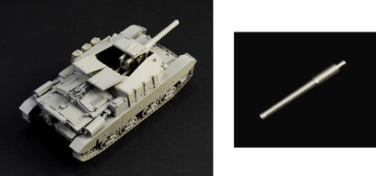Italeri 6751 1:35 Semovente M43 da 105/25 Basotto - originalgetreue Nachbildung, Modellbau, Plastik Bausatz, Basteln, Hobby, Kleben, Modellbausatz, Zusammenbauen, unlackiert