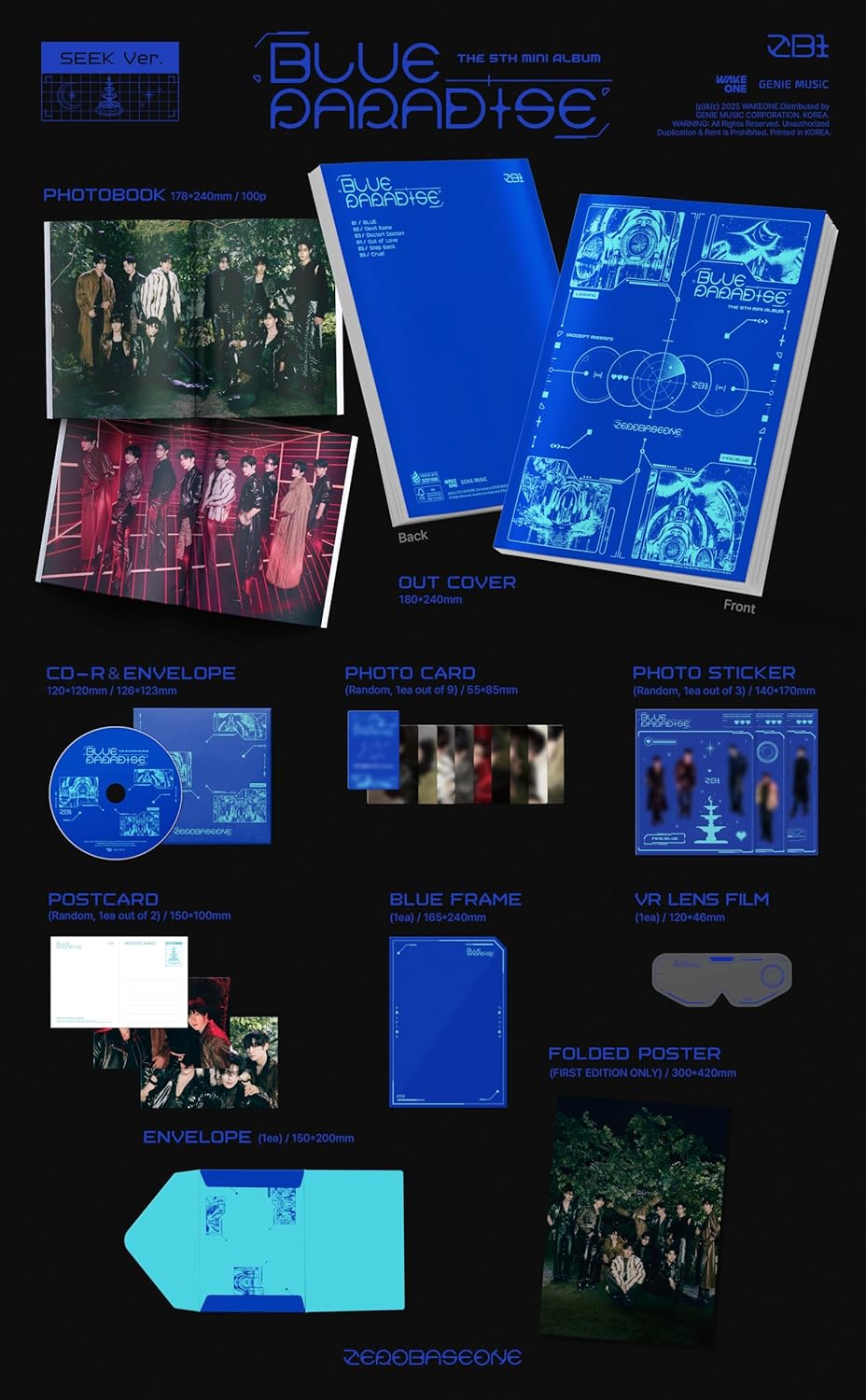 Blue Paradise - Random Cover - incl. Photobook, Photocard + more