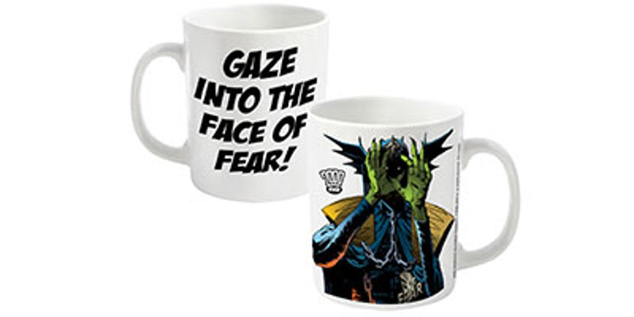 GN Netcom 2000 AD Judge Dredd Fear Official Boxed Ceramic Coffee Mug, 11 Ounces
