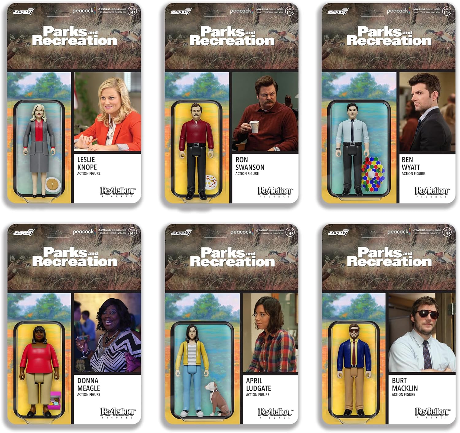 SUPER7 Parks and Recreation Leslie Knope Figura de reacción de 3.75 Pulgadas
