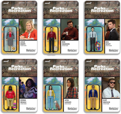 SUPER7 Parks and Recreation Leslie Knope Figura de reacción de 3.75 Pulgadas