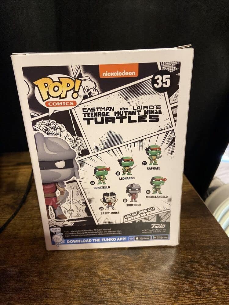 TMNT POP COMICS SHREDDER PX VINYL FIGURE W/B&W CHASE